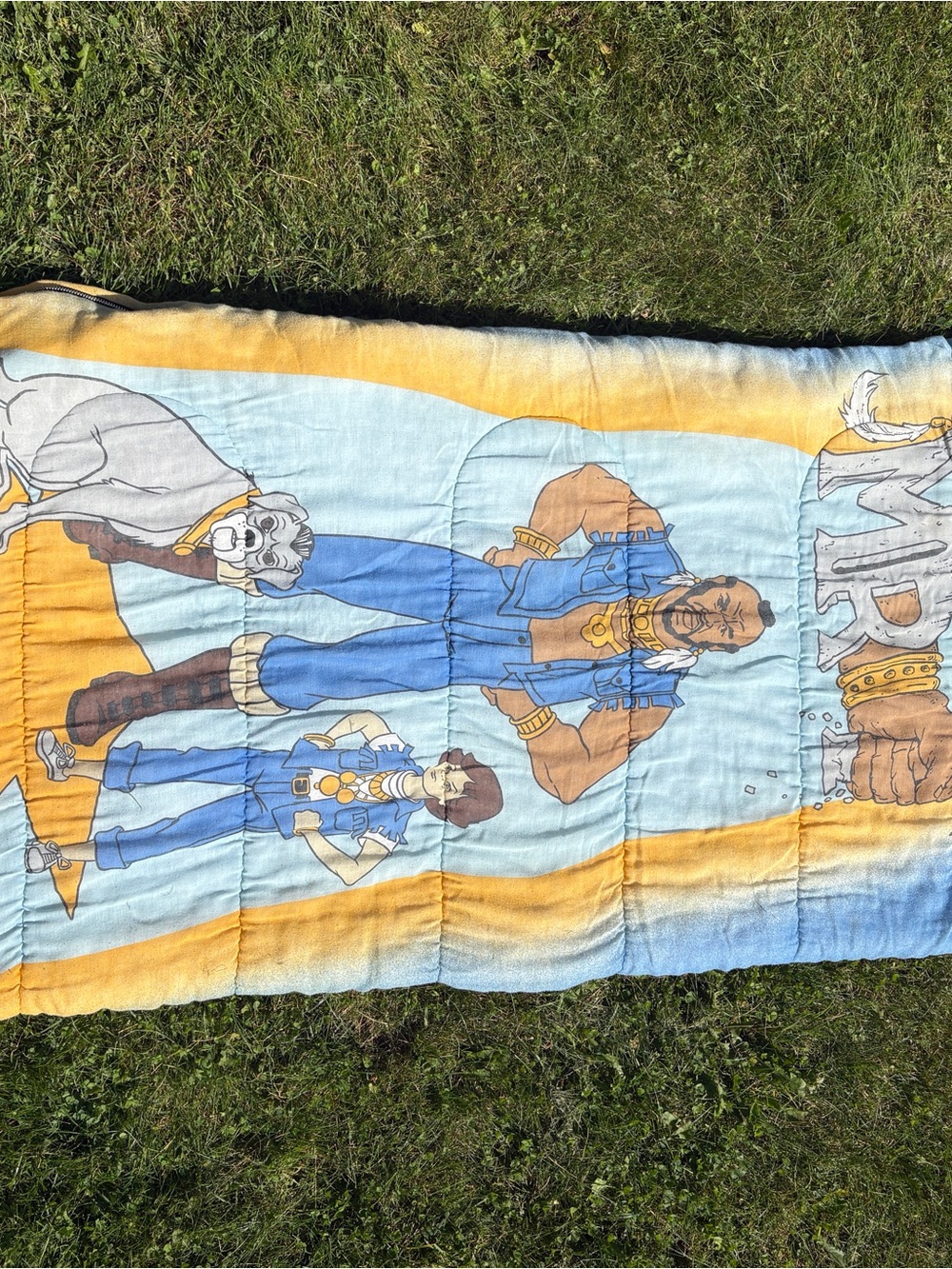 Vintage Mr T Sleeping Bag 1983 Animated Series Rare - Picture 5 of 5